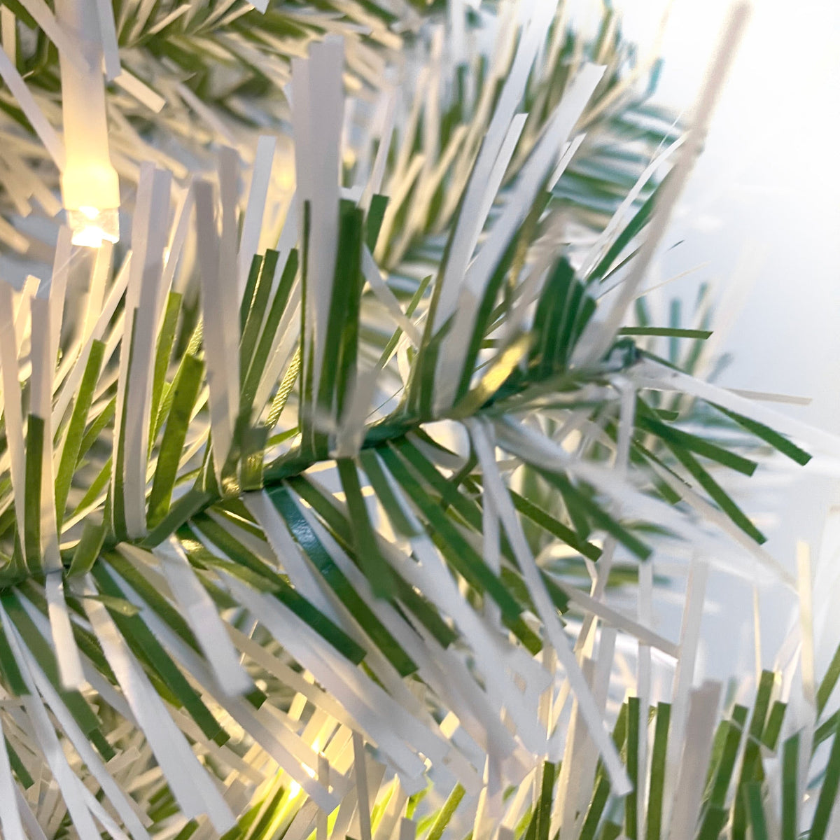 4-Piece Pre-Lit Christmas Décor Set with Wreath, Garland & Two Trees