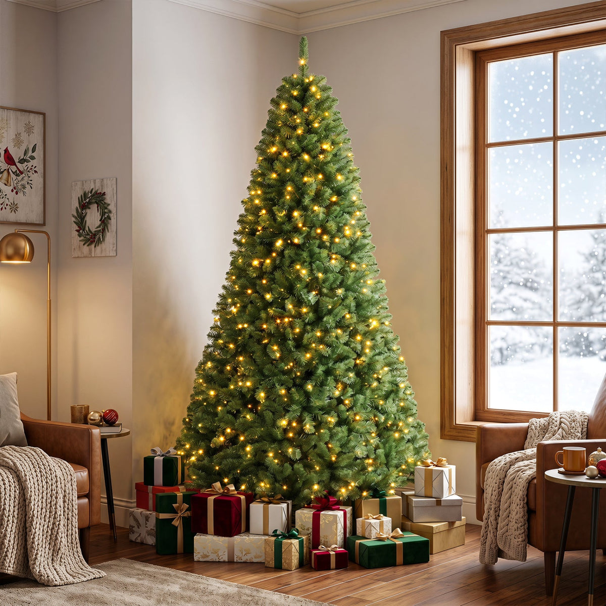 Pre-Lit Artificial Christmas Tree with Remote Control | 6, 7 & 8 Ft
