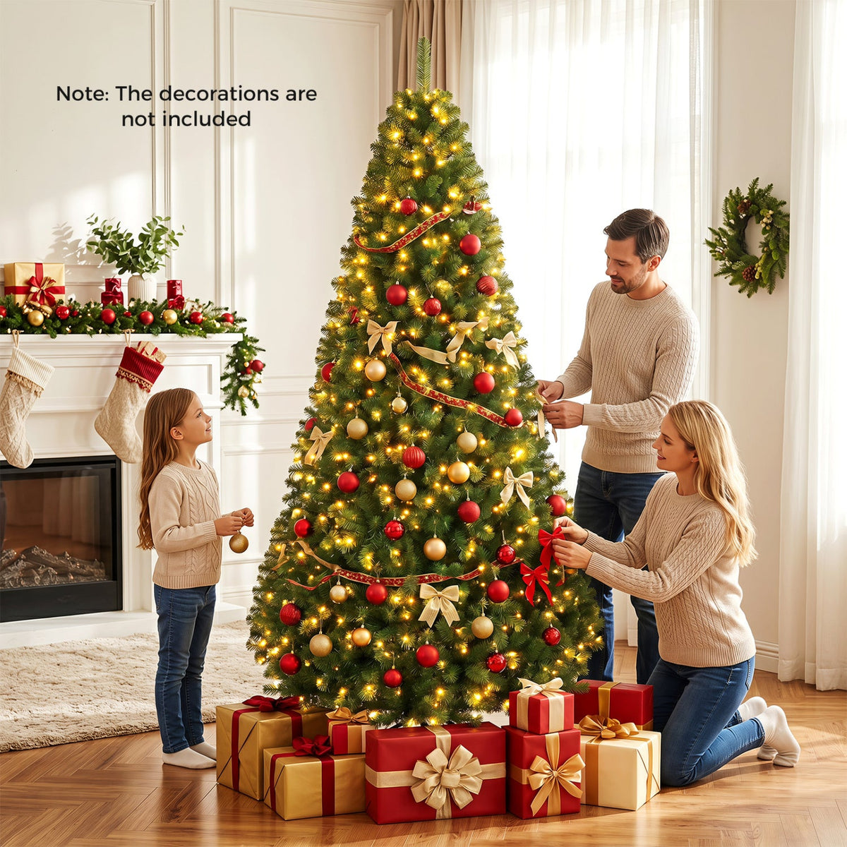 Pre-Lit Artificial Christmas Tree with Remote Control | 6, 7 & 8 Ft