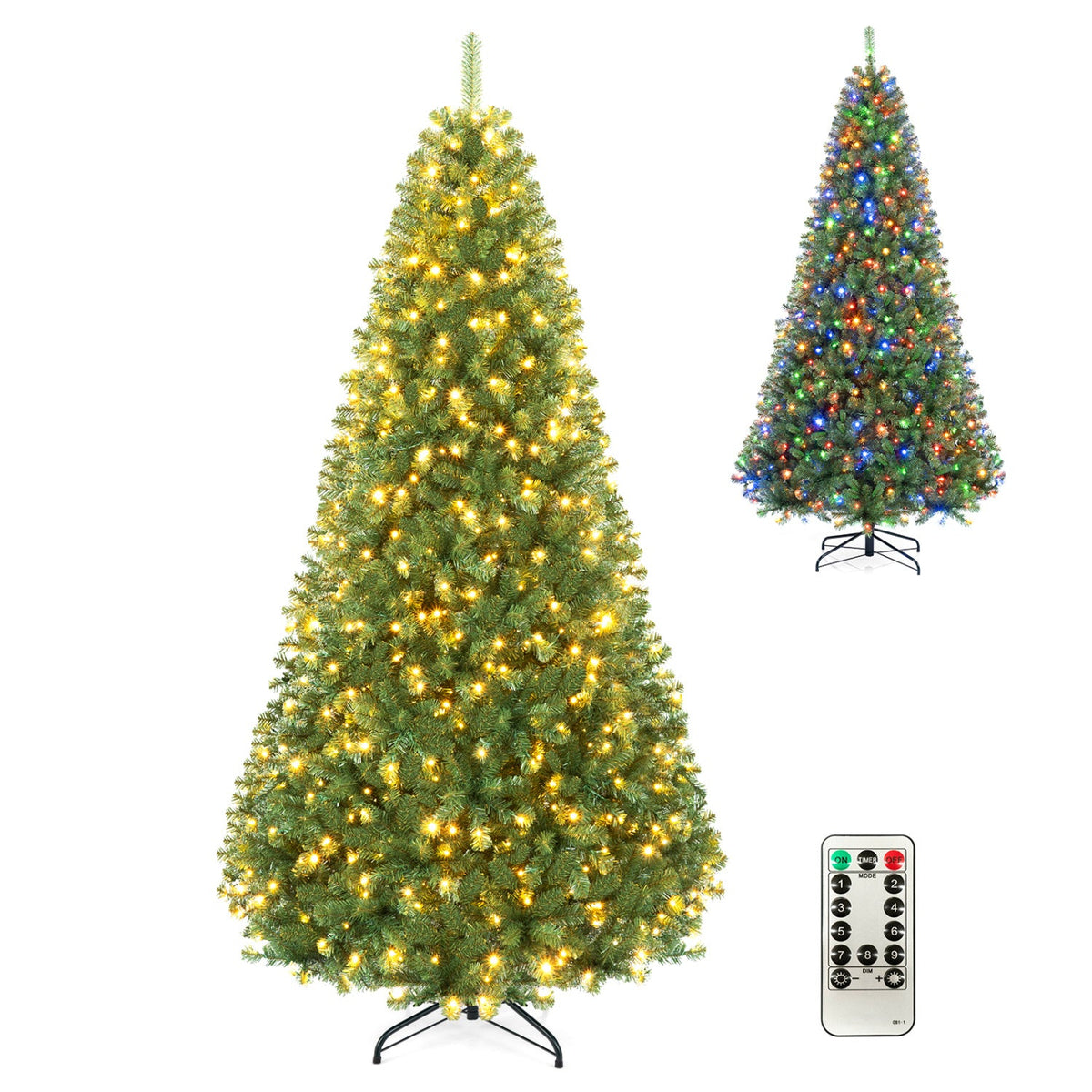 Pre-Lit Artificial Christmas Tree with Remote Control | 6, 7 & 8 Ft